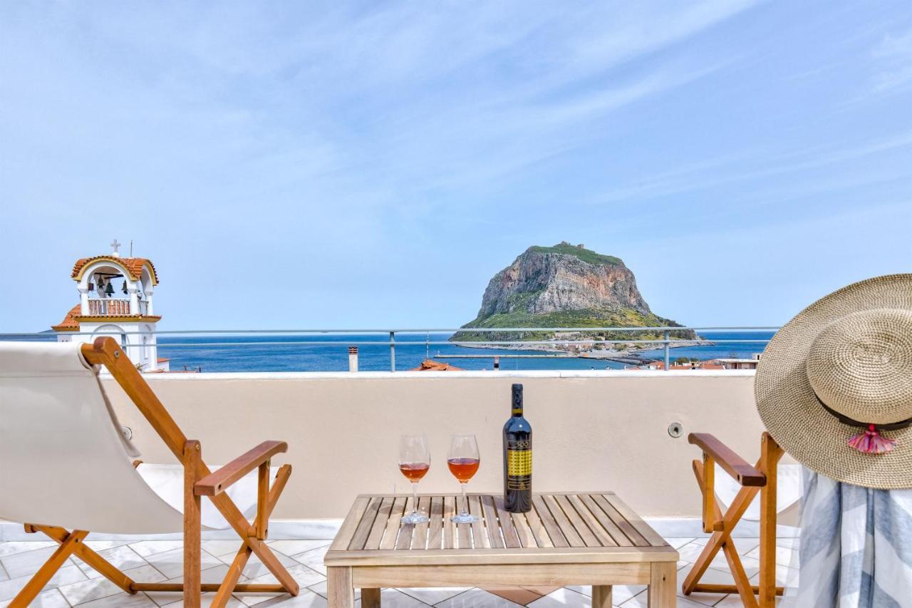 Monemvasia Modern Flat With Panoramic Sea View Екстериор снимка