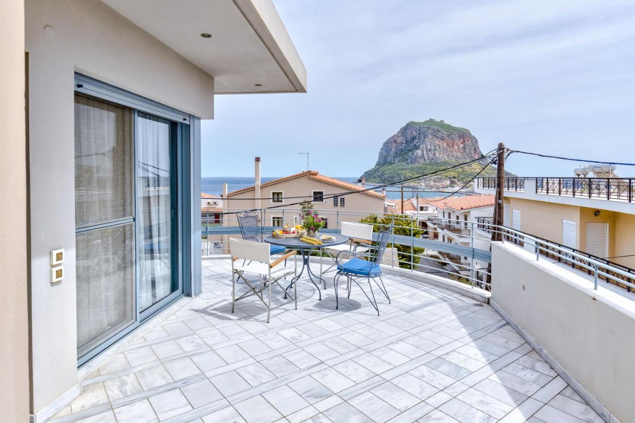 Monemvasia Modern Flat With Panoramic Sea View Екстериор снимка